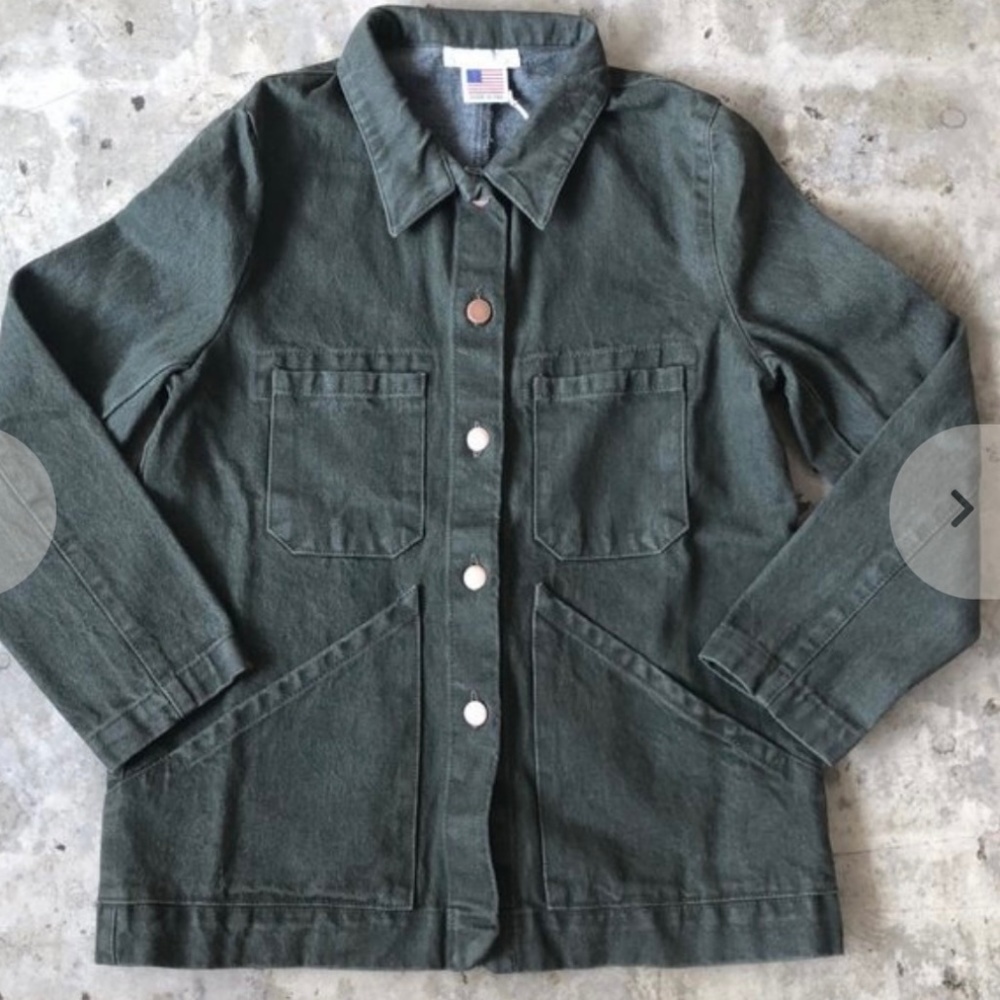 Carleen triangle pocket jacket - sage